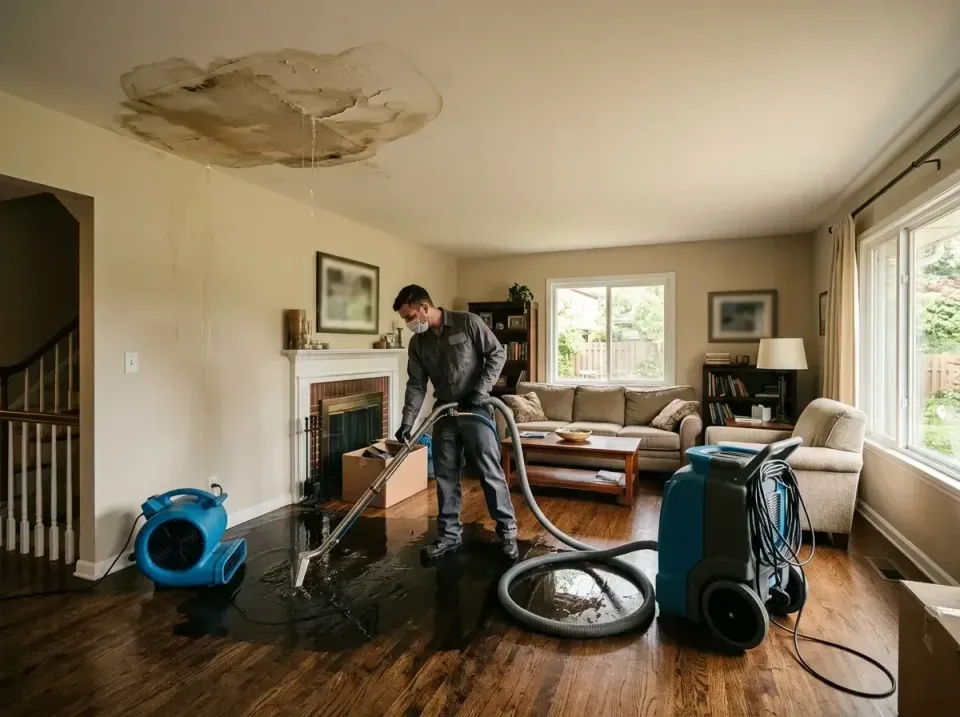 attic-pipe-burst-ceiling-drip-008 — frequently asked questions, Water Damage Restoration & Carpet Care in McLeansboro, IL